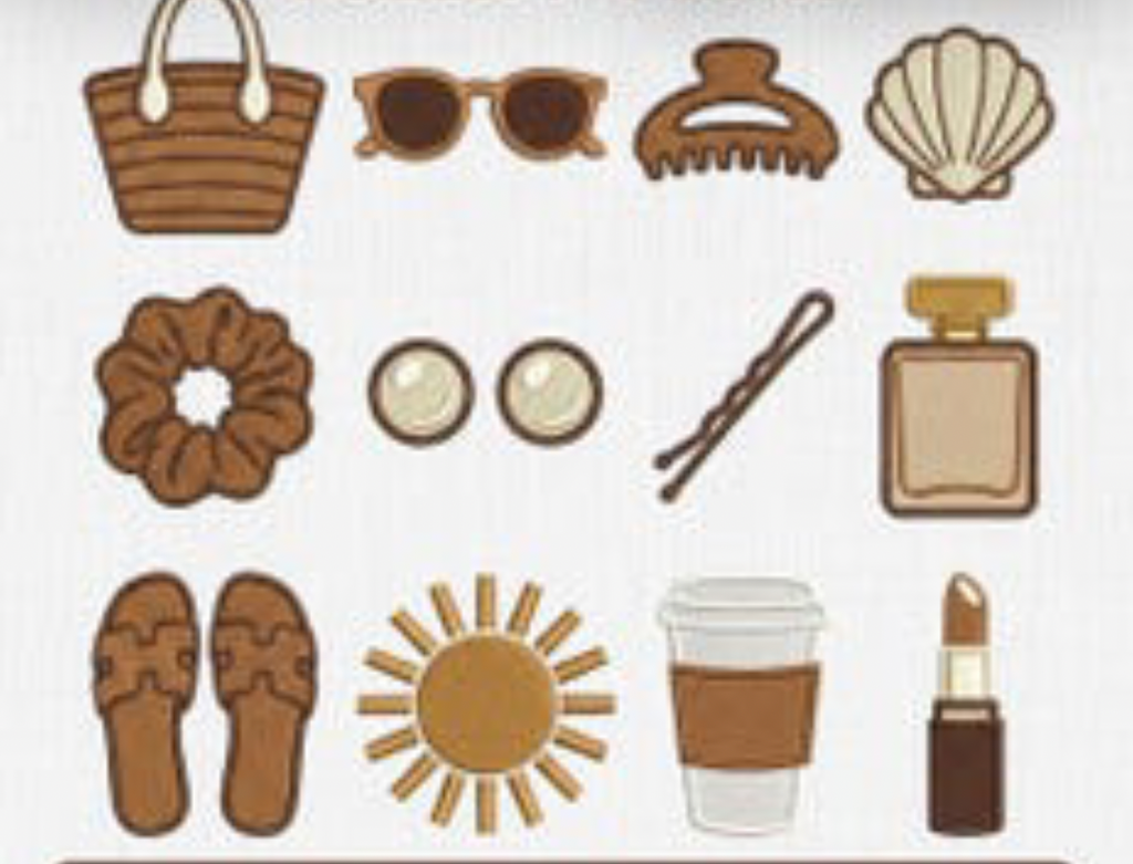 icon waffle cosmetic bag