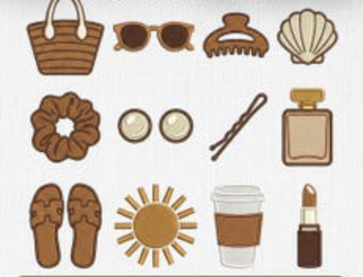 icon waffle cosmetic bag