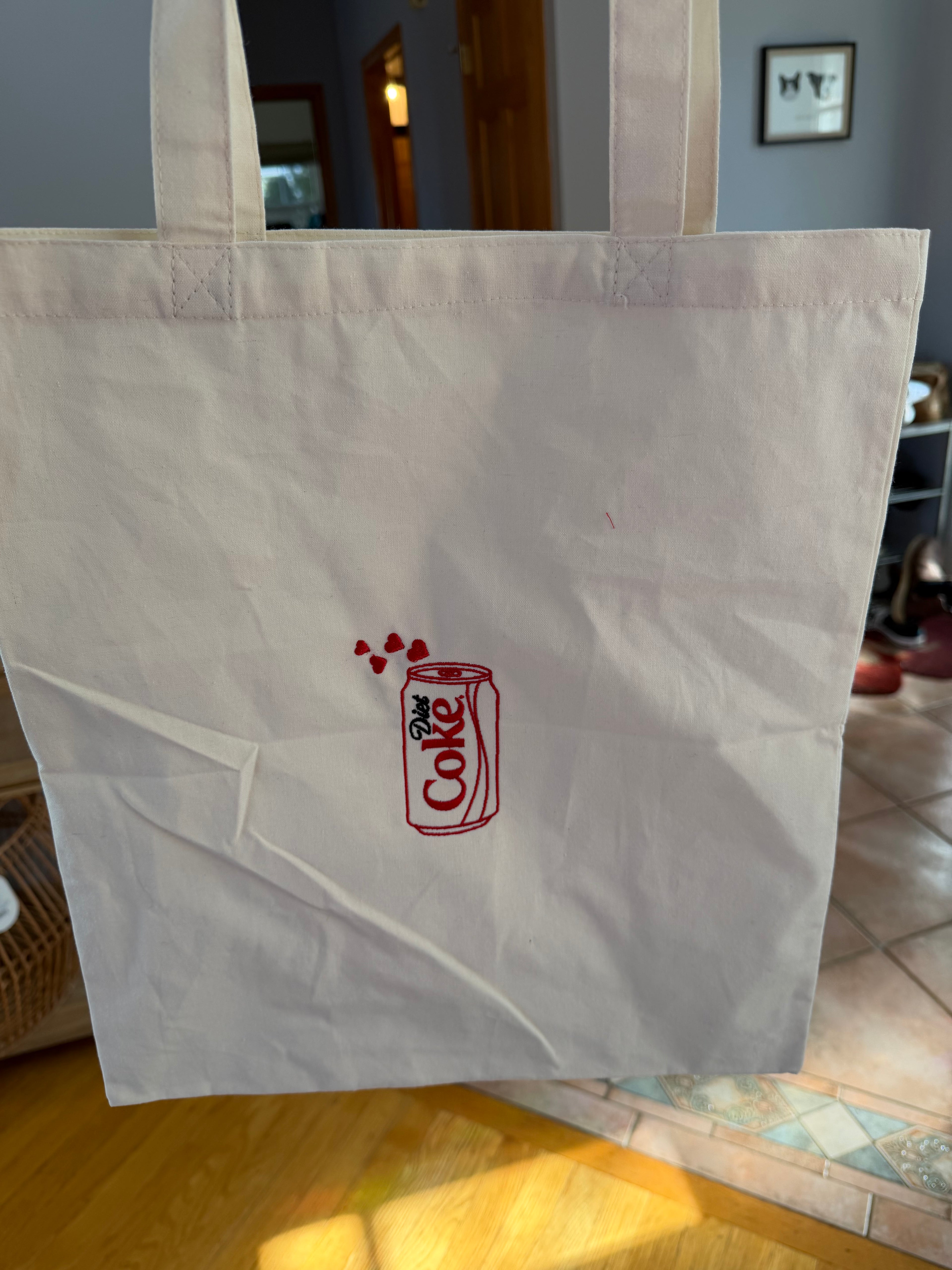 Diet Coke Heart Tote