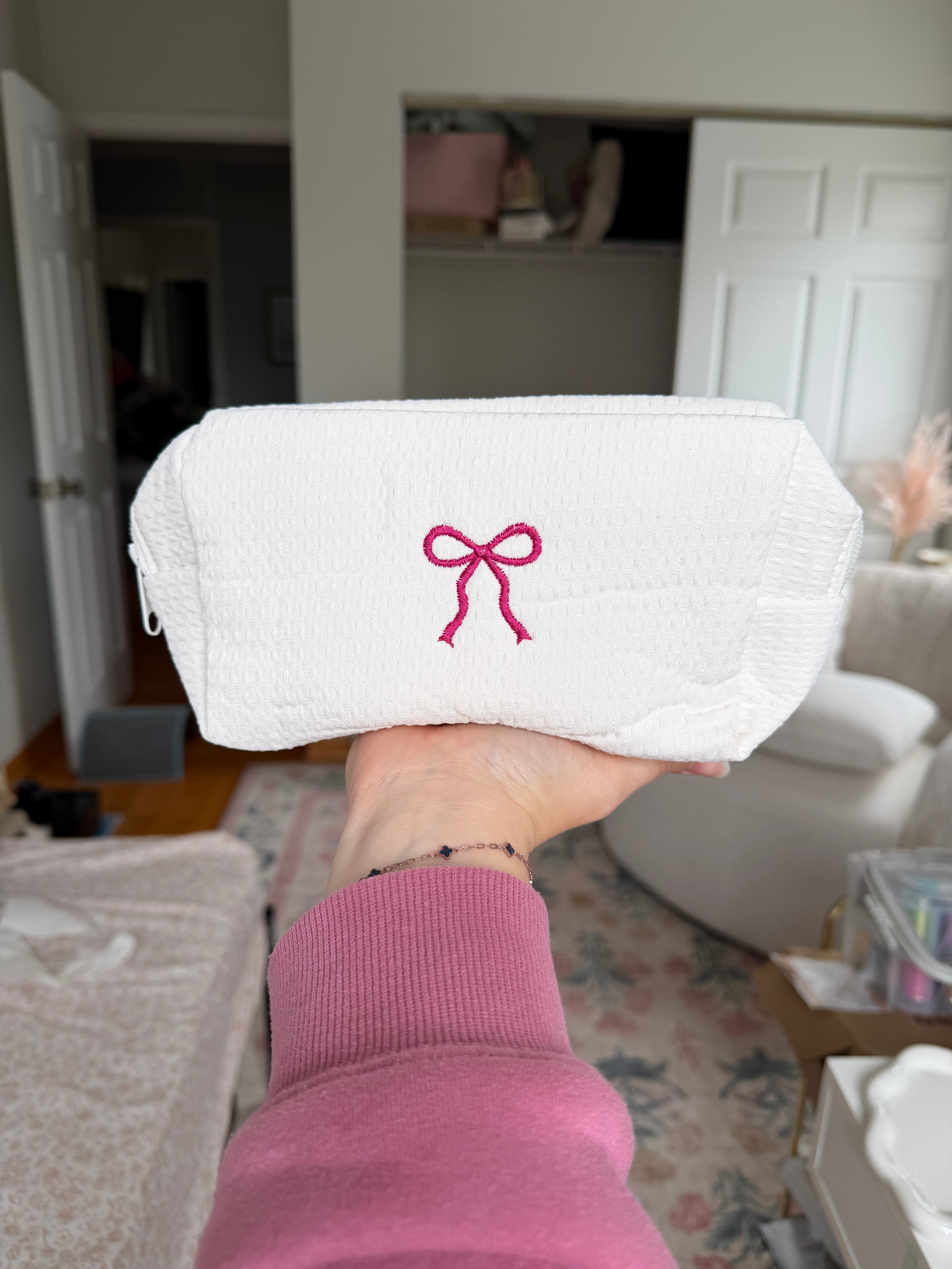 icon waffle cosmetic bag