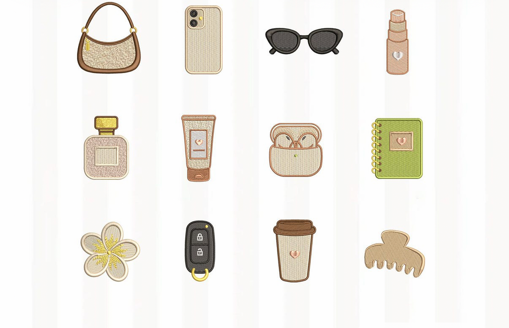 icon waffle cosmetic bag