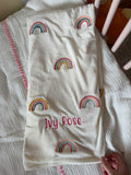 Machine Embroidered Name Blankets