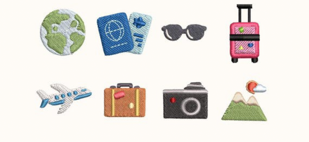 icon waffle cosmetic bag