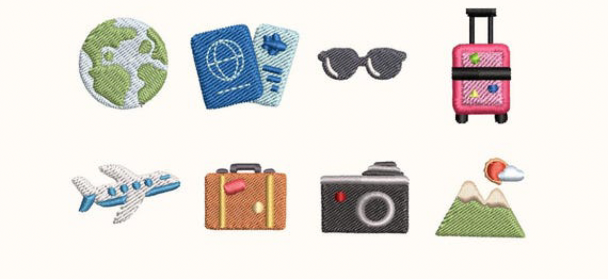 icon waffle cosmetic bag