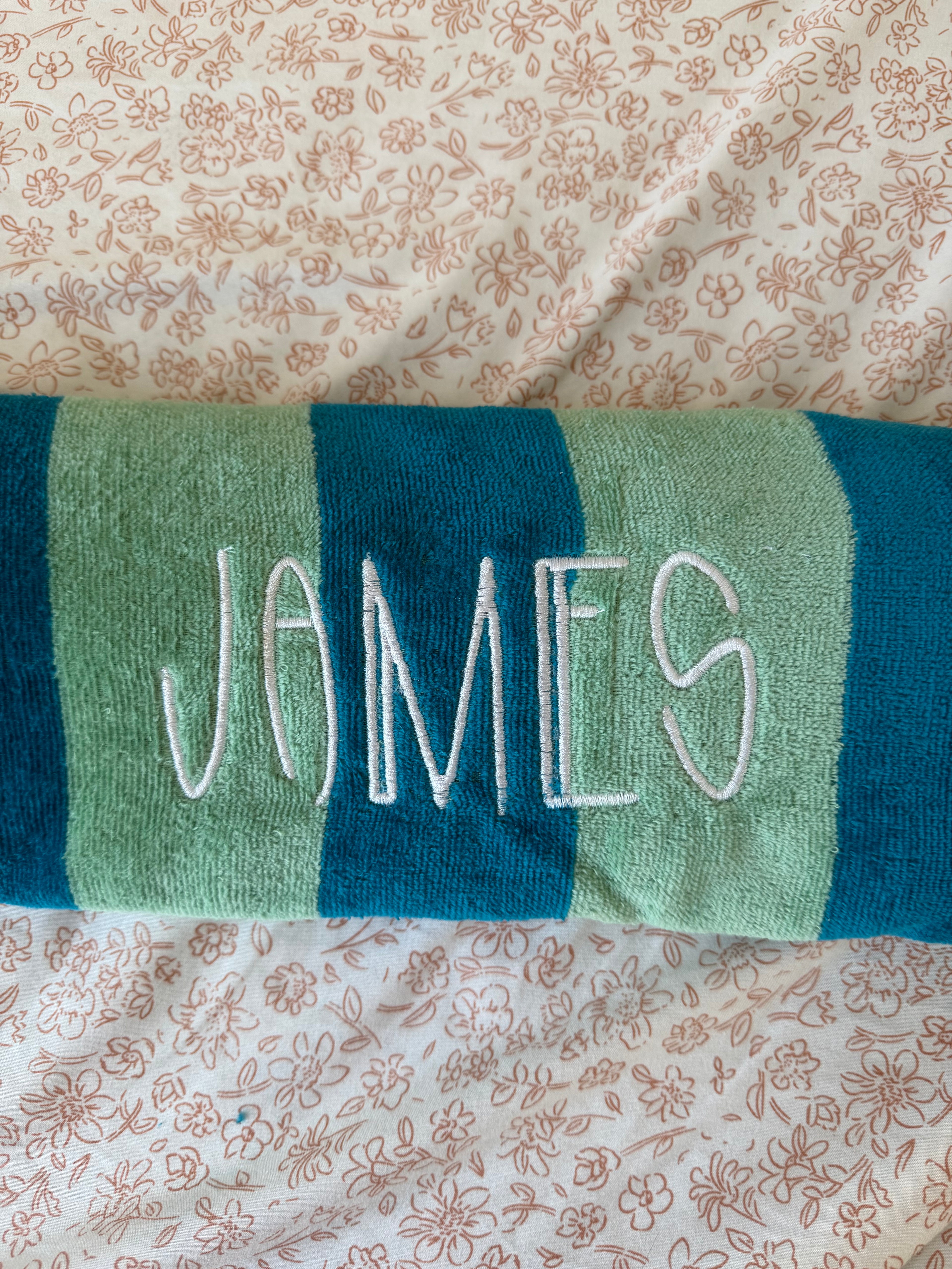 Name Embroidered Beach towel