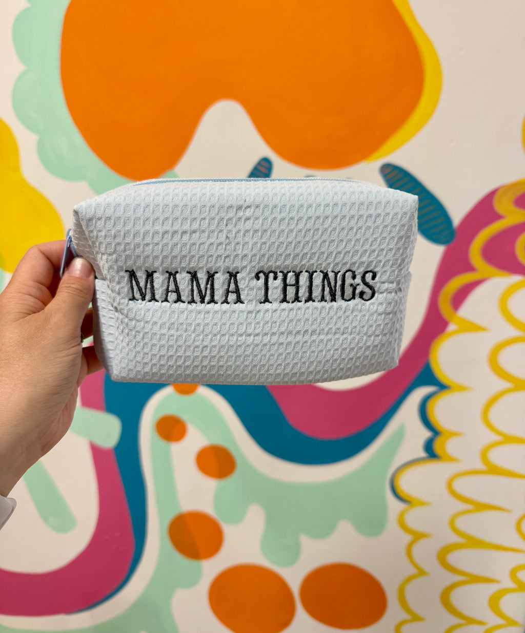 icon waffle cosmetic bag
