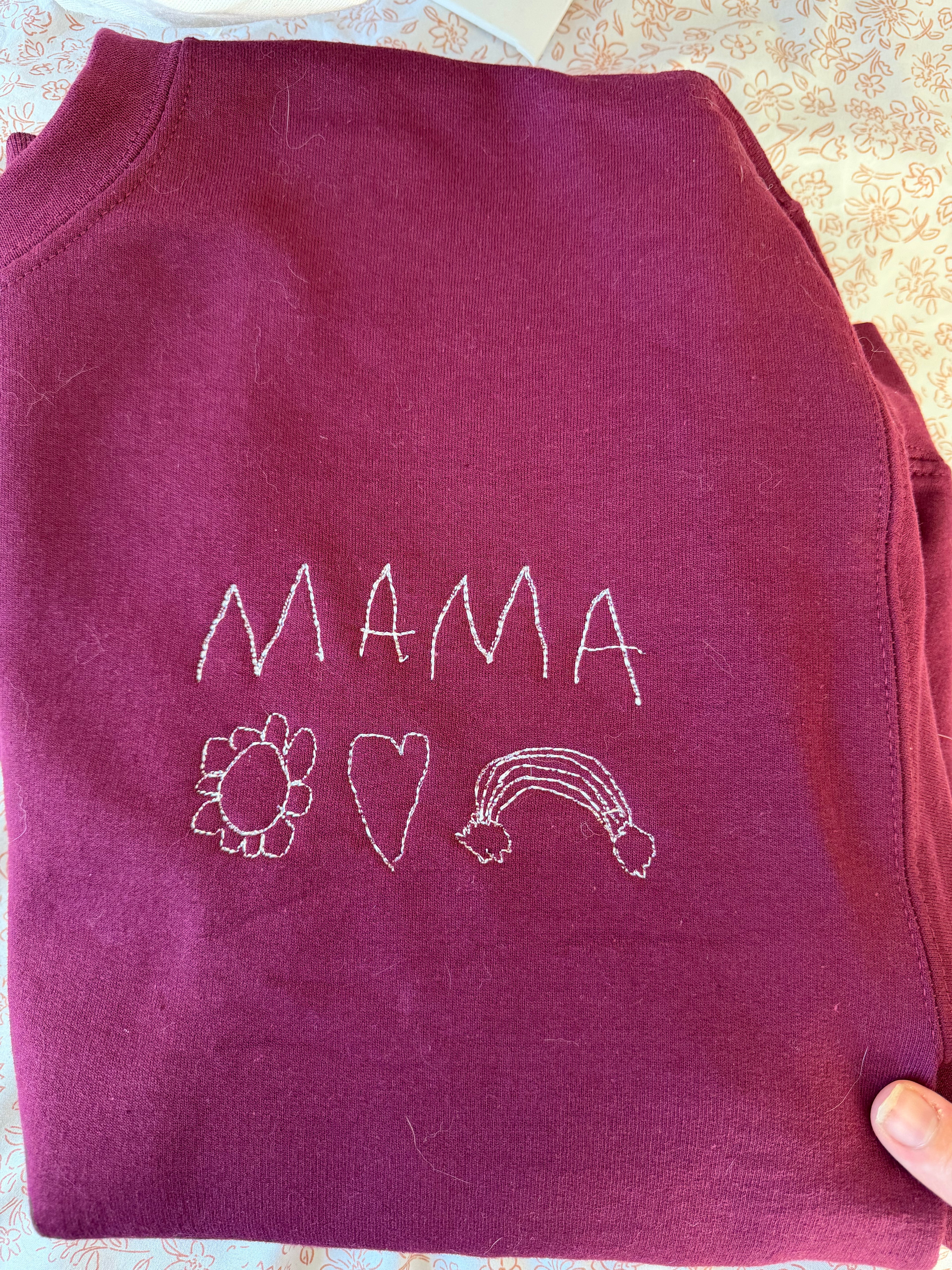 Custom Child's Art into Embroidery Item