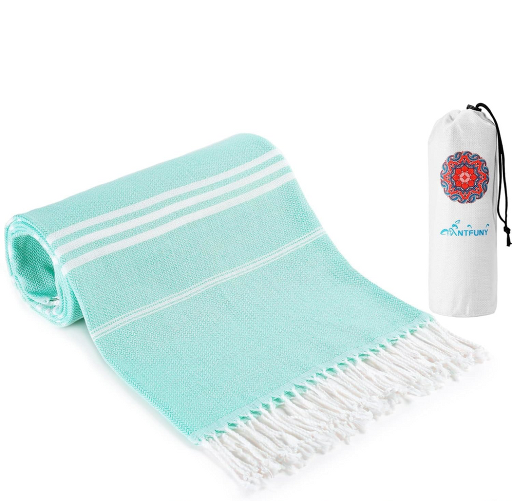 Name Embroidered Turkish Beach Towel