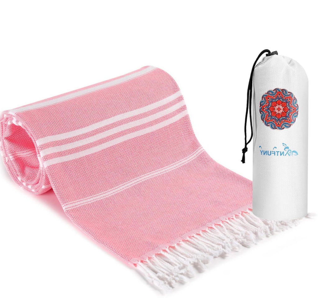 Name Embroidered Turkish Beach Towel