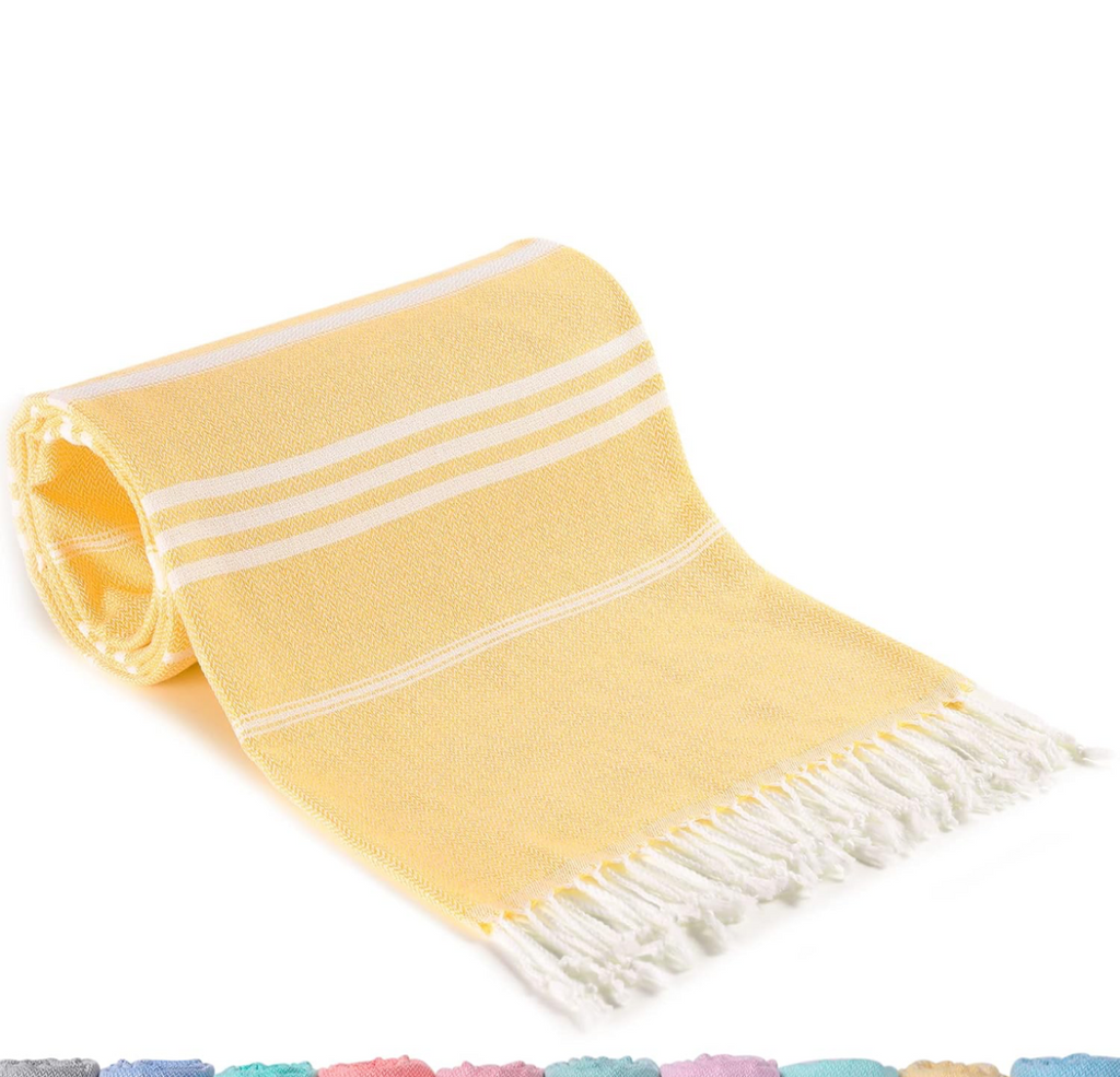 Name Embroidered Turkish Beach Towel